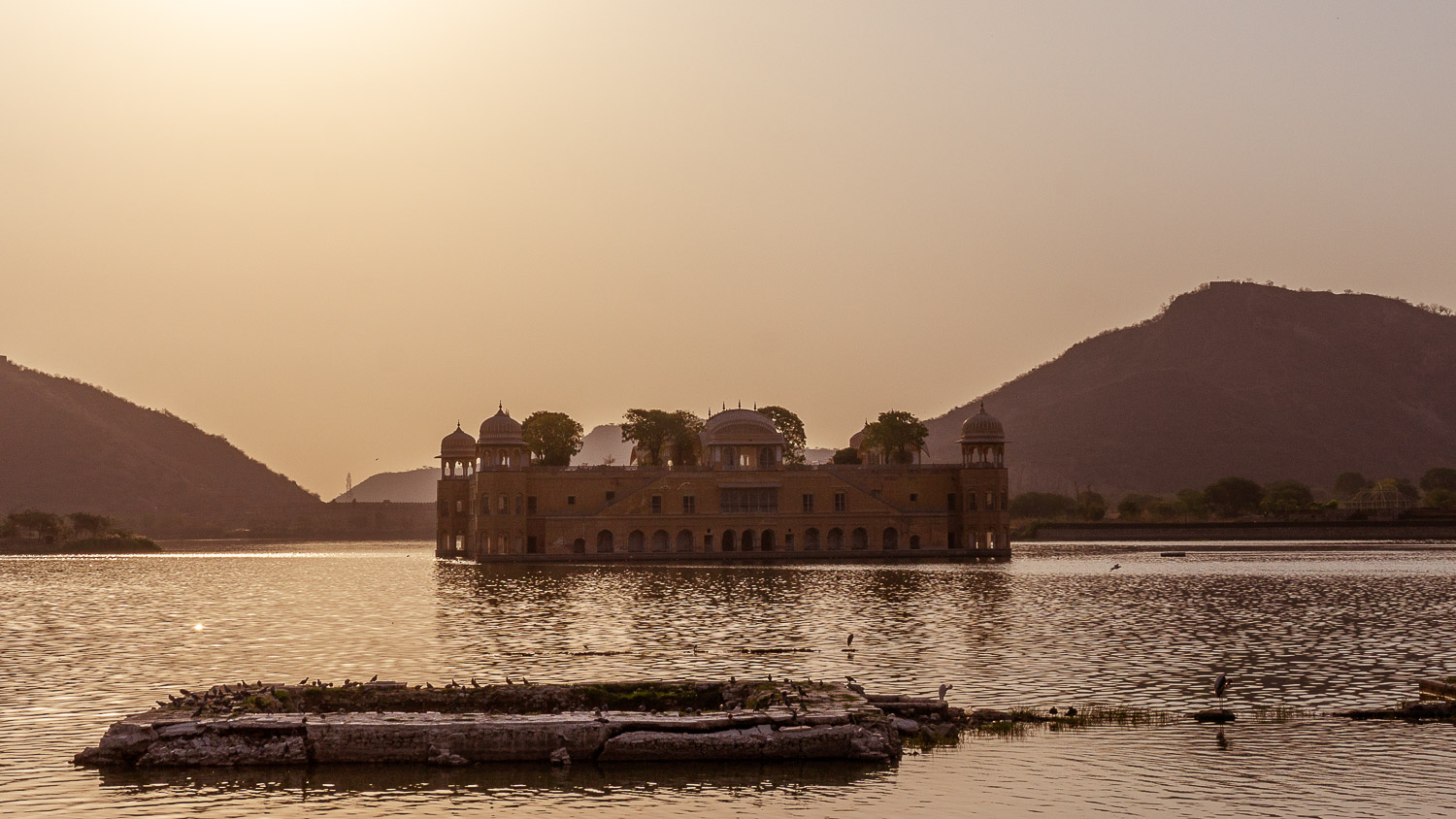 Jal Mahal, The Palace on the Water in Rajasthan, India