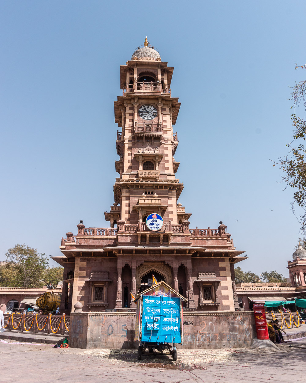 Ghanta Ghar Clock Tower in Sardar Market, India
