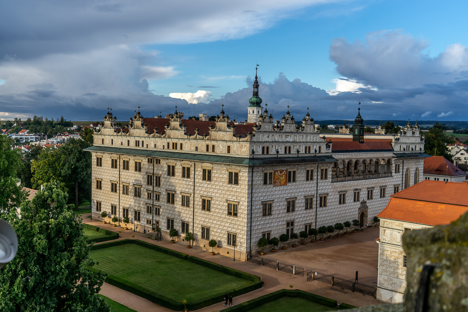 Panoramic view of Litomysl Castle