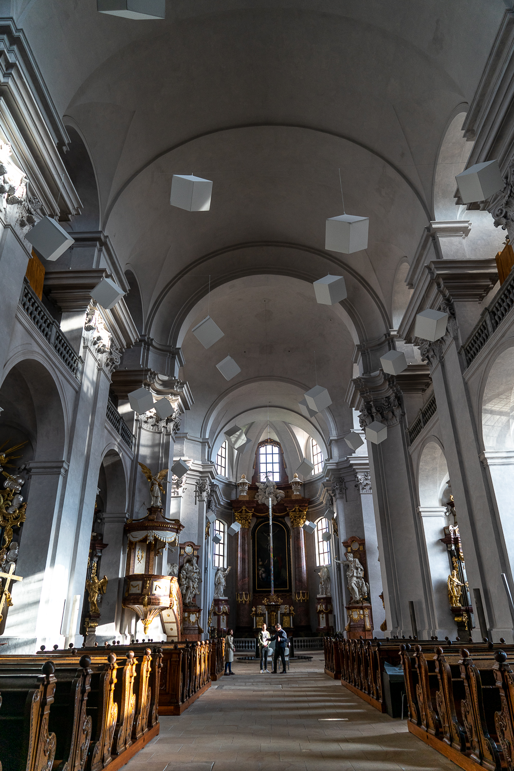 Inside the Piarist Church in Litomysl - Grand ceiling