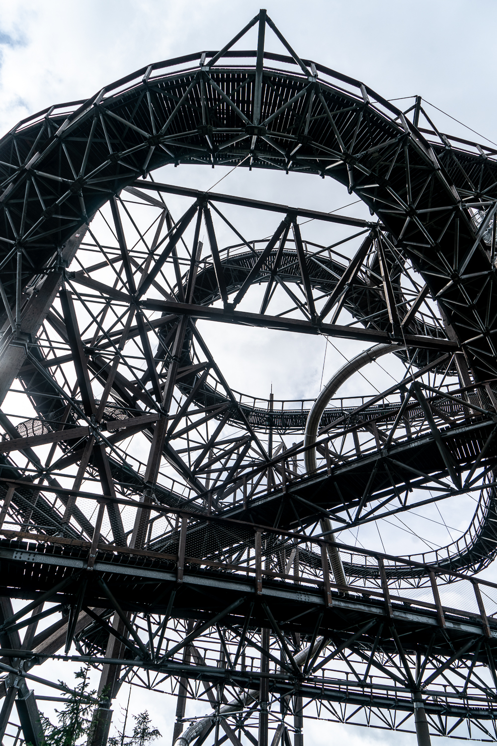 Sky walk in Dolni Morava - A twisted metal structure