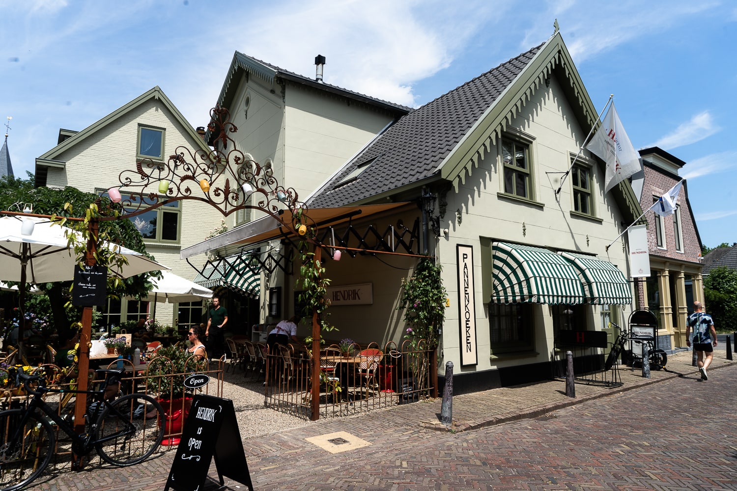 Outside of a restuarant named Hendrik in Vreeland, Netherlands