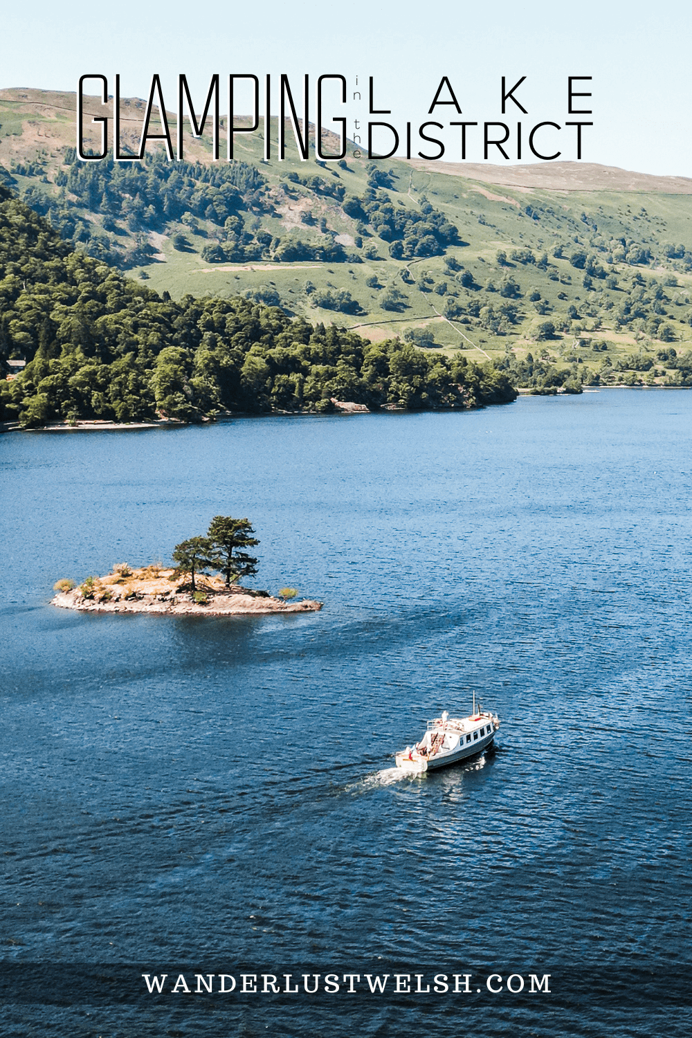 an ullswater steamer boat on the lake