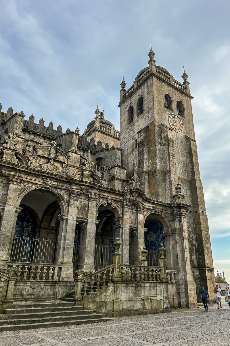A gothic cathedral tower