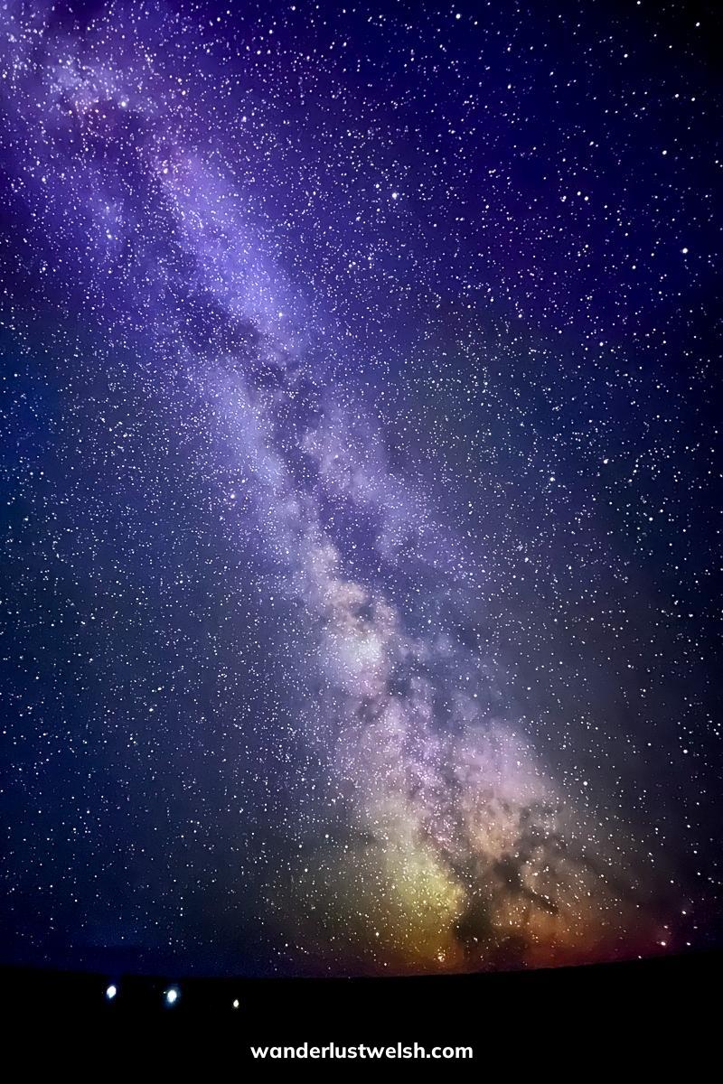 The milky way galaxy projected on to the large dome of Brno observatory