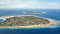 Aerial shot of Gili Air, Gili Meno, and Gili T