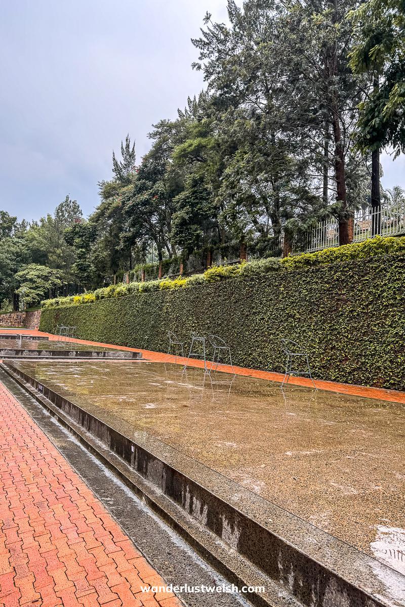Mass burial site at the Kigali Genocide Museum