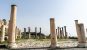 Roman columns and a roman road in Umm Qais